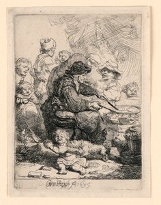 De Pannenkoekenbakster door Rembrandt van Rijn