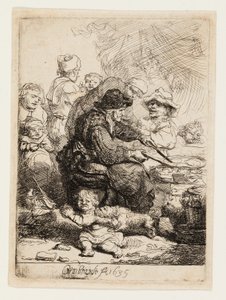 De Pannenkoekvrouw door Rembrandt van Rijn