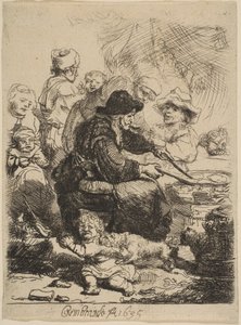 De Pannenkoekenbakster, 1635 door Rembrandt van Rijn