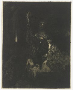 De presentatie in de tempel door Rembrandt van Rijn