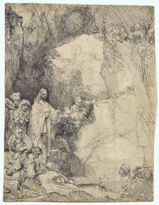 De opwekking van Lazarus door Rembrandt van Rijn