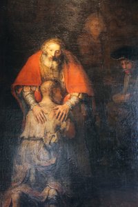 De terugkeer van de verloren zoon, ca. 1665-ca. 1669 door Rembrandt van Rijn