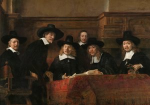 De Staalmeesters van het Amsterdamse Lakenbereidersgilde, bekend als 