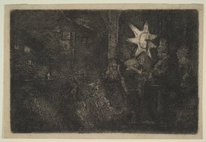 De Ster van Koningen: Een Nachtstuk, ca. 1651 door Rembrandt van Rijn