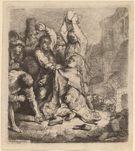 De Steniging van Sint Stefanus door Rembrandt van Rijn