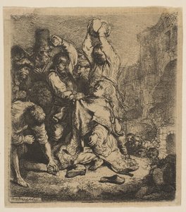 De Steniging van St. Stefanus door Rembrandt van Rijn