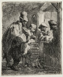 De rondtrekkende muzikanten, ca. 1635 door Rembrandt van Rijn