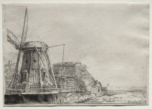 De Molen door Rembrandt van Rijn