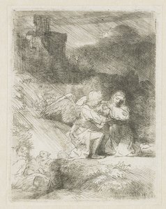 De doodsangst in de tuin door Rembrandt van Rijn