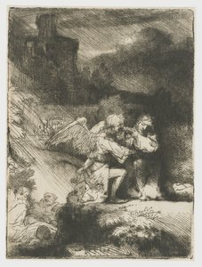 De doodsangst in de tuin door Rembrandt van Rijn