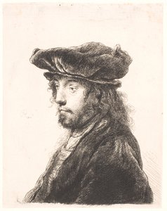 Het vierde oosterse hoofd door Rembrandt van Rijn