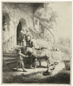 De barmhartige Samaritaan door Rembrandt van Rijn