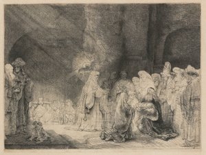 De presentatie in de tempel door Rembrandt van Rijn