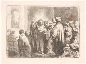 De belastingpenning door Rembrandt van Rijn