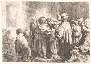 De belastingpenning door Rembrandt van Rijn