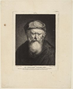 Humeurig oude man door Rembrandt van Rijn