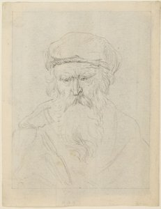 Humeurig oud man door Rembrandt van Rijn