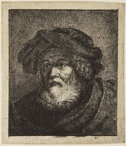 Oude man met muts door Rembrandt van Rijn