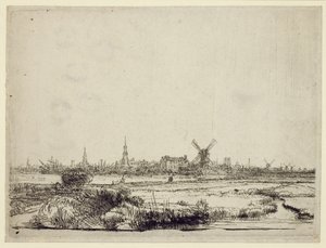 Zicht op Amsterdam, ca. 1640