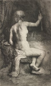 Vrouw met de pijl, 1661 door Rembrandt van Rijn