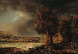 Landschap met de Barmhartige Samaritaan