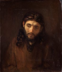 Hoofd van Christus door Rembrandt van Rijn