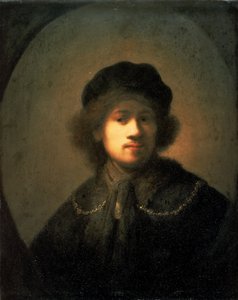 Portret van de kunstenaar als jonge man door Rembrandt van Rijn