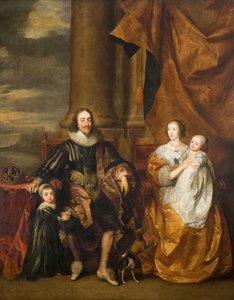 Portret van Karel I en zijn familie door Remee van Leemput