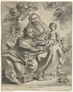 Anna te Drieën S. Anna, auia Christi (title on object)