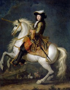 Ruiterportret van Lodewijk XIV 1638-1715