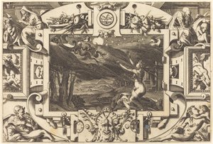 De Bezwering van Medea door René Boyvin after Leonard Thiry