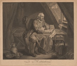 De meditatie door René Gaillard, after Johann Eleazar Schenau
