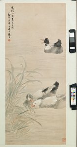 Eenden, 1885 door Ren Yi