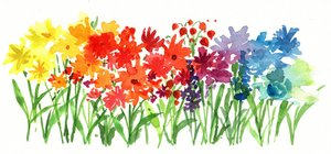 Bloemen uit de Regenboogtuin door Renate Holzner