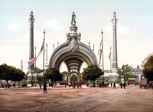 Grote Entree van de Wereldtentoonstelling van 1900 in Parijs door Rene Binet door Rene Binet