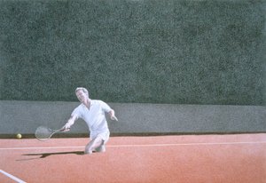 Graveltennis door Rene Boin