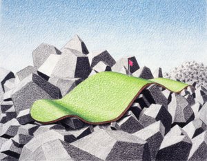 Op de rotsen