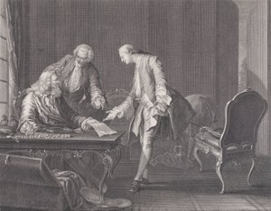 De verloren zoon die zijn erfenis opeist, ca. 1751 door Rene Gaillard