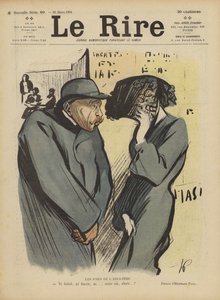 De vreugden van overspel. Illustratie voor Le Rire door Rene George Hermann Paul