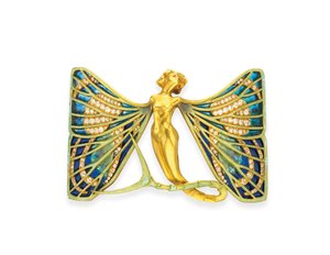 Art Nouveau "Sylph" hondenhalsband, ca. 1900