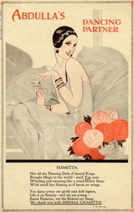 Abdulla Sigaretten, 1920s door Rene Vincent