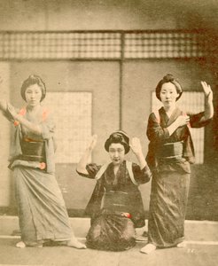 Meisjes dansen c.1896