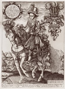 Karel I als Prins van Wales te paard, uit 