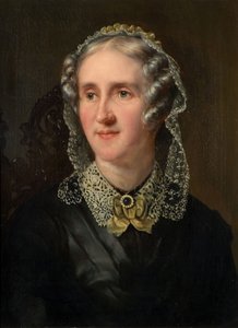 Portret van Elizabeth Stockdale Wilkinson 1799-71, 1853 door Reuben T W Sayers