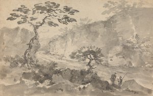 Landschap met Twee Mannen door Rev. William Gilpin