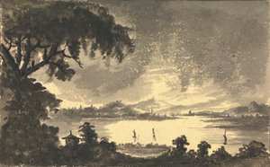Rivier de Forth met de Stad en het Kasteel van Stirling in de Verte door Rev. William Gilpin