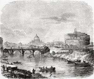 St. Pieter met de brug en Castel Sant