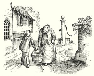 Hans Christian Andersen: Kleine Tuk (litho) door Rex (after) Whistler