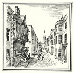 Hans Christian Andersen: Het Oude Huis door Rex (after) Whistler