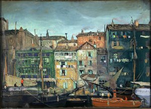 Een haven door Ricardo Baroja